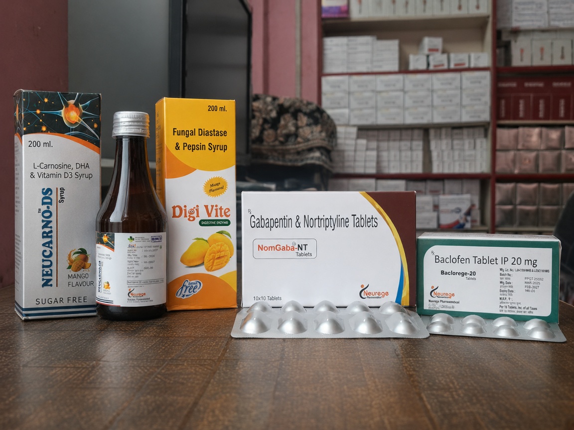 Neurege Pharmaceutical products from manufacturing and supply operations